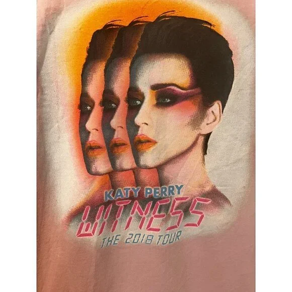 Women's Katy Perry Witness The 2018 Tour Concert T Shirt Size M [EXCELLENT] - Picture 2 of 4